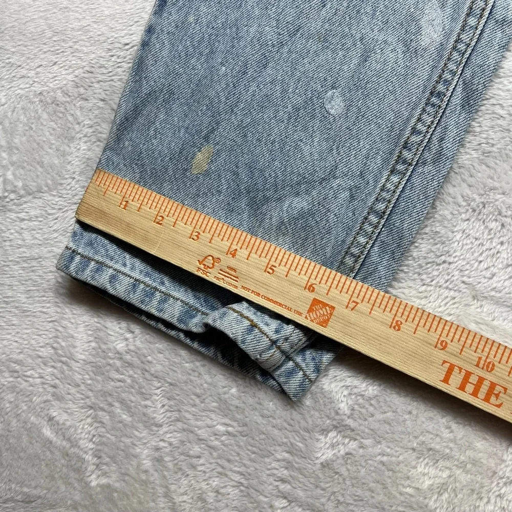 Levi's 505 Straight Leg Jeans Men's Blue Denim Cotton Pockets Zip‎ Fly - 32X29.5